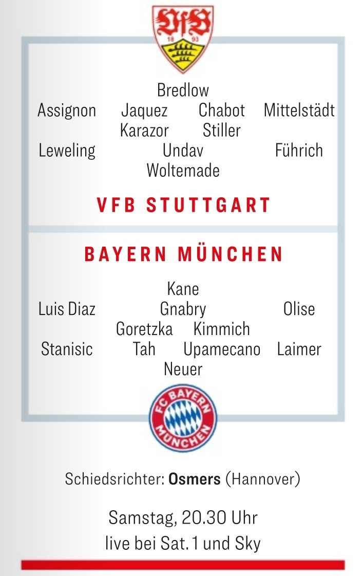 官方投注-踢球者预测德超杯首发：塔、路易斯-迪亚斯先发，沃尔特马德出战