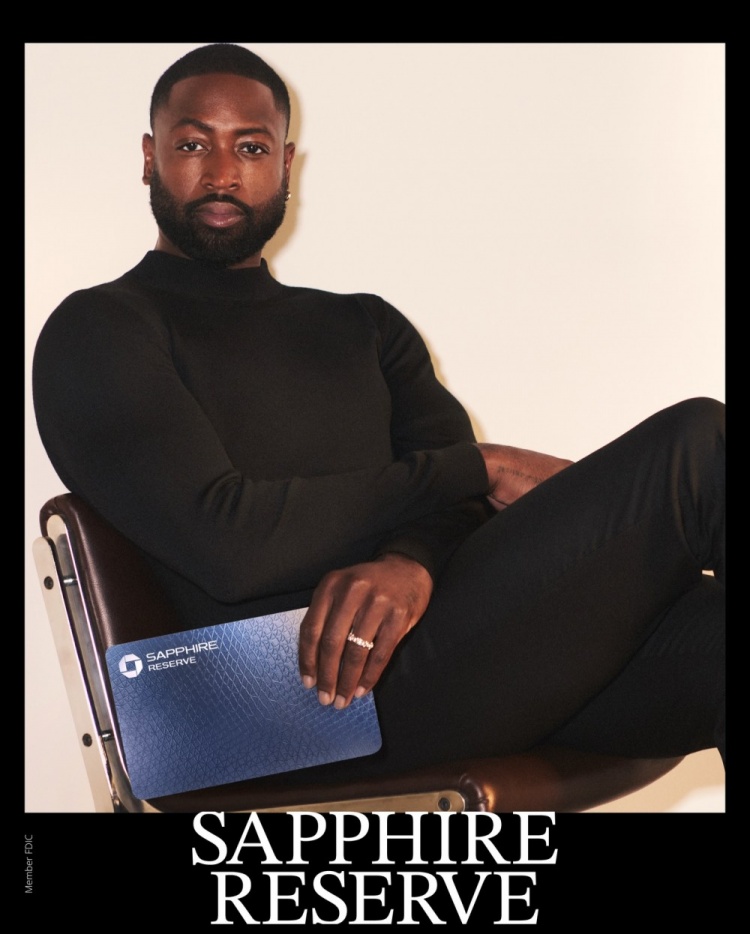 拍广告都这么帅！韦德为大通银行拍摄广告宣传照！